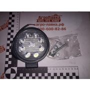 AE27R-9LED-28HC Фара свето/д доп. круглая, рассеиваемый свет, 9 диодов,27W,(115х28х142) SLIM 12/24V